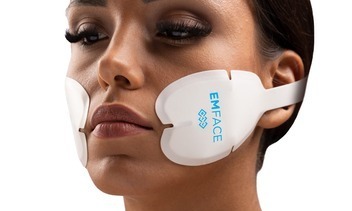 EMFACE device on a patient's face