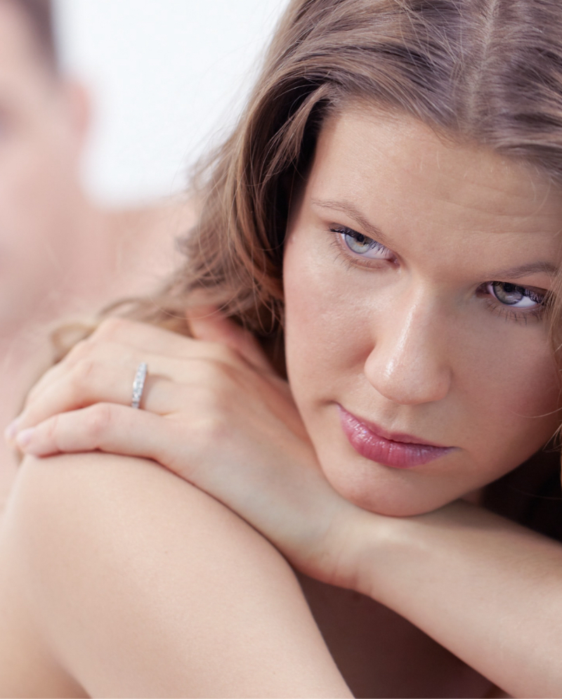Woman experiencing sexual dysfunction issues